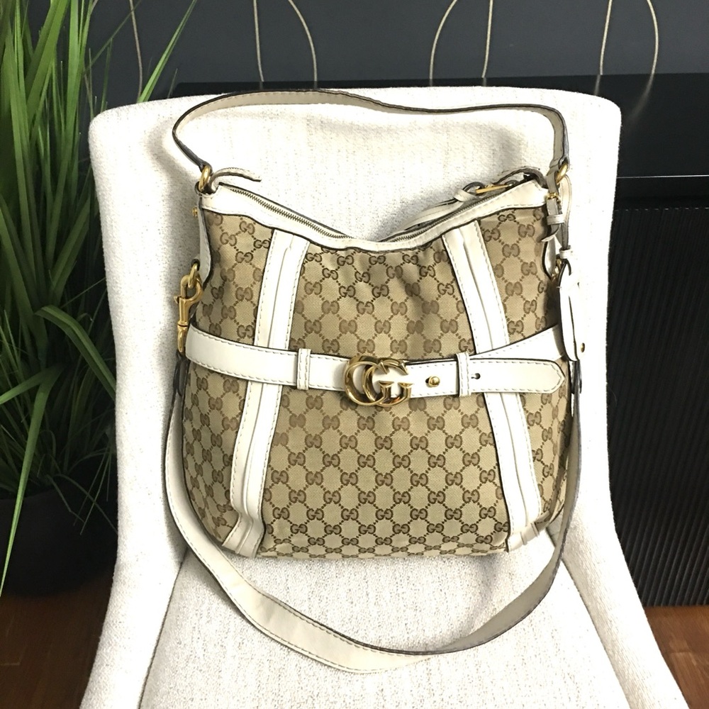 Gucci authentic brown monogram canvas bag